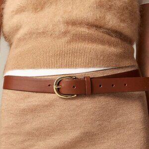 J.Crew Classic Belt in Italian Leather - Size M - Brown/Tan